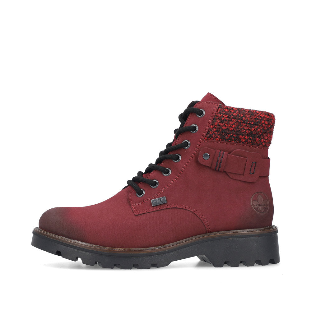 Rieker 73225-35 Red Boots