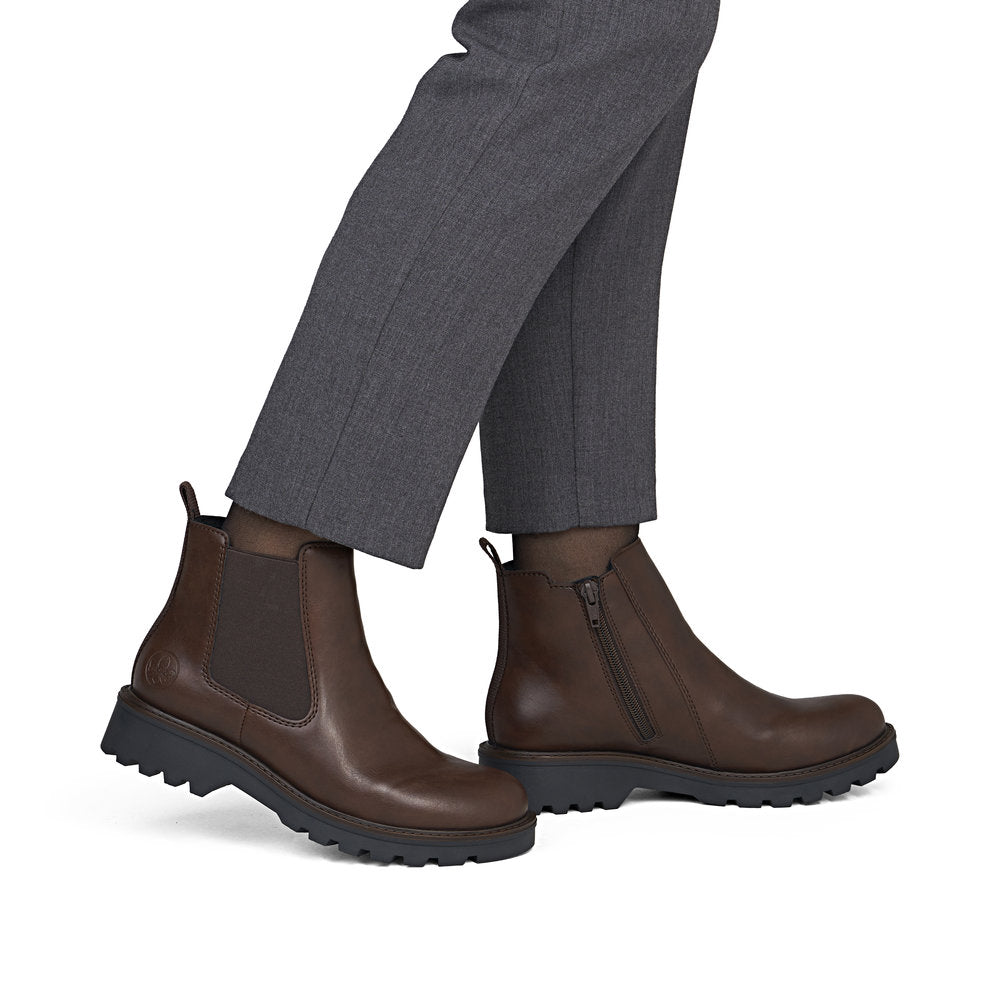 Rieker 73250-25 Brown Mid Height Boots
