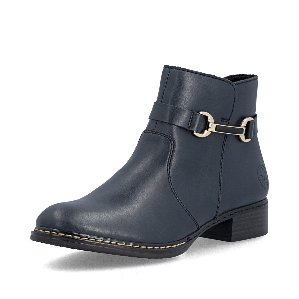 Rieker 73487-14 Blue Mid Height Boots