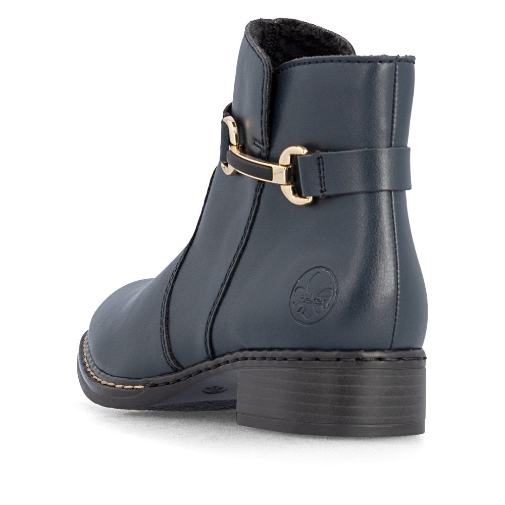 Rieker 73487-14 Blue Mid Height Boots