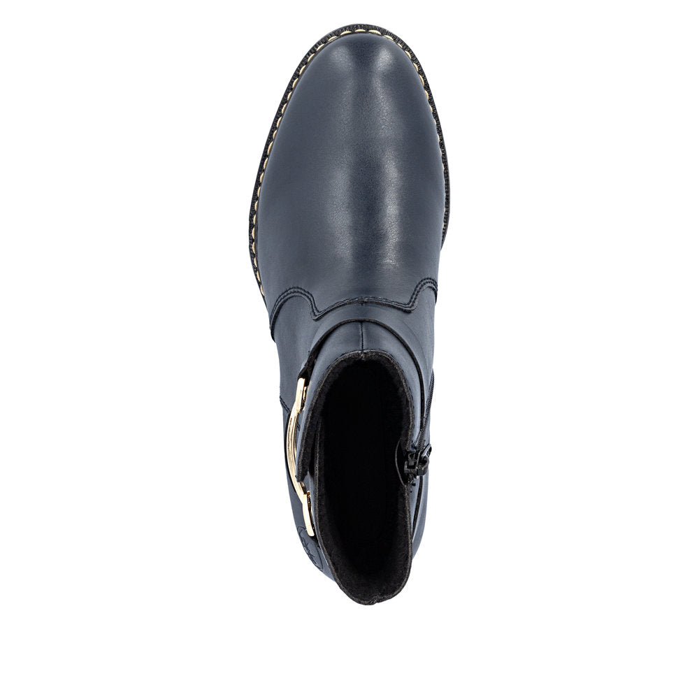 Rieker 73487-14 Blue Mid Height Boots