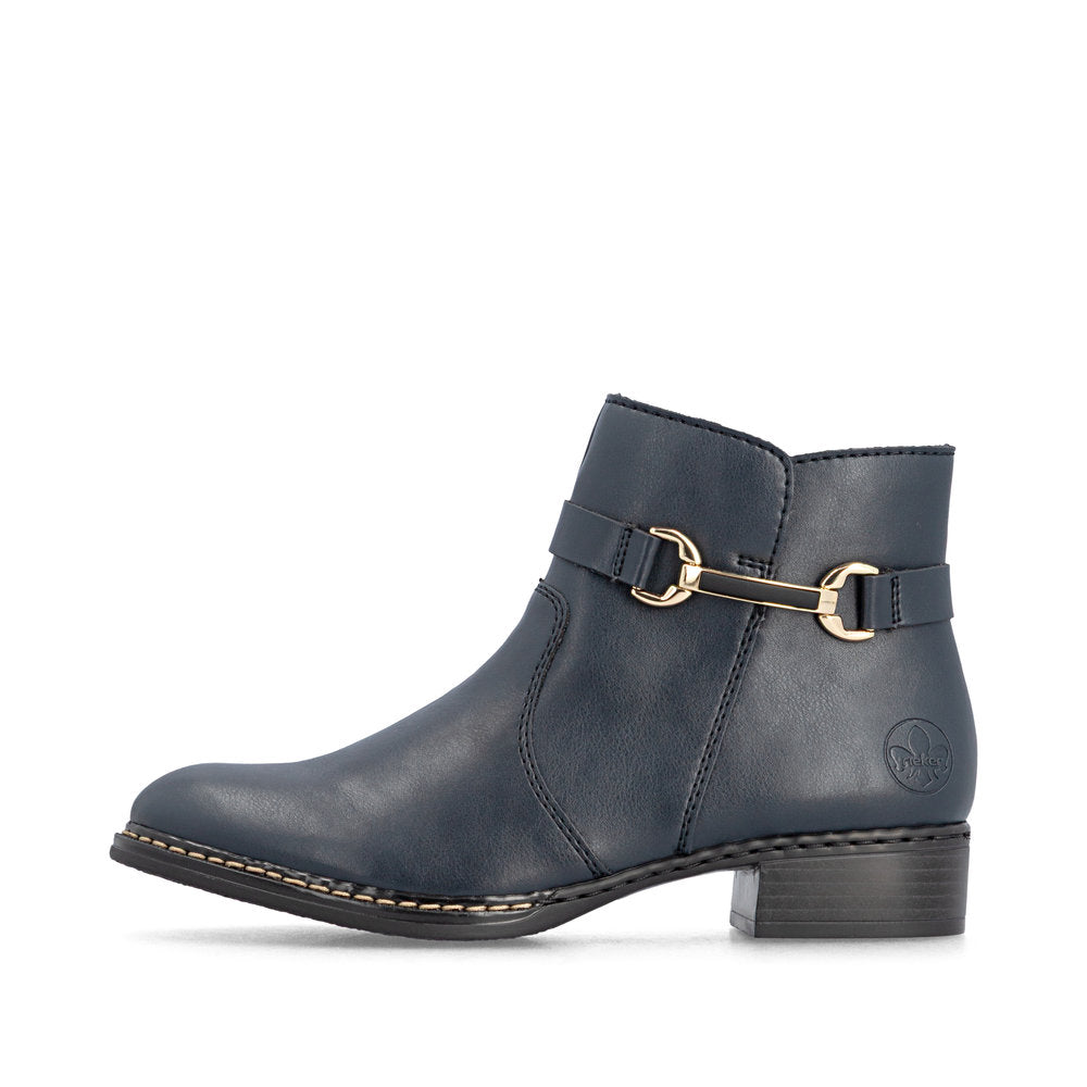 Rieker 73487-14 Blue Mid Height Boots