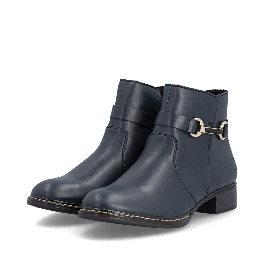Rieker 73487-14 Blue Mid Height Boots