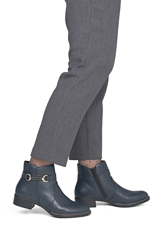 Rieker 73487-14 Blue Mid Height Boots