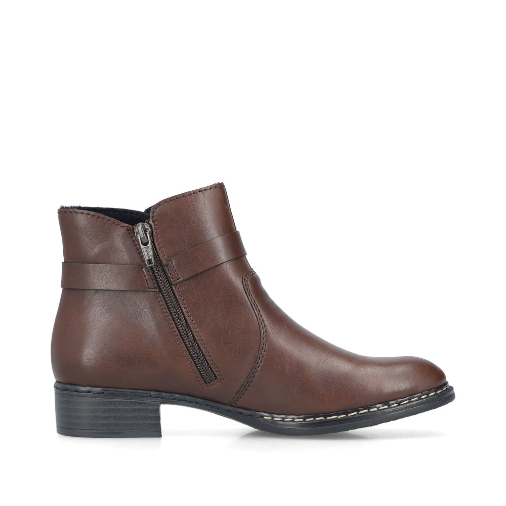 Rieker 73487-25 Brown Mid Height Boots