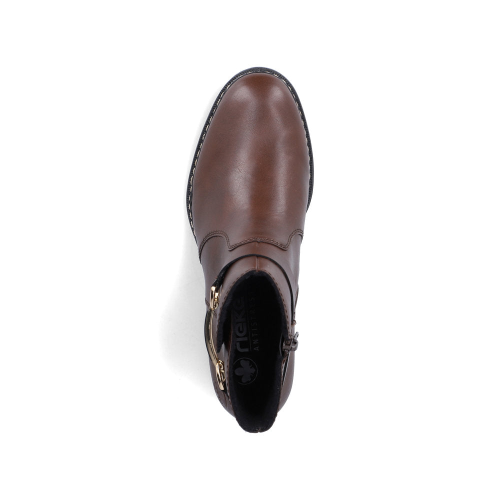 Rieker 73487-25 Brown Mid Height Boots
