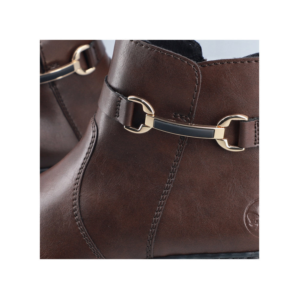 Rieker 73487-25 Brown Mid Height Boots