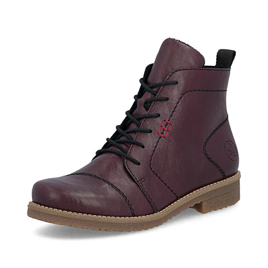 Rieker 73500-30 Red Mid Height Boots