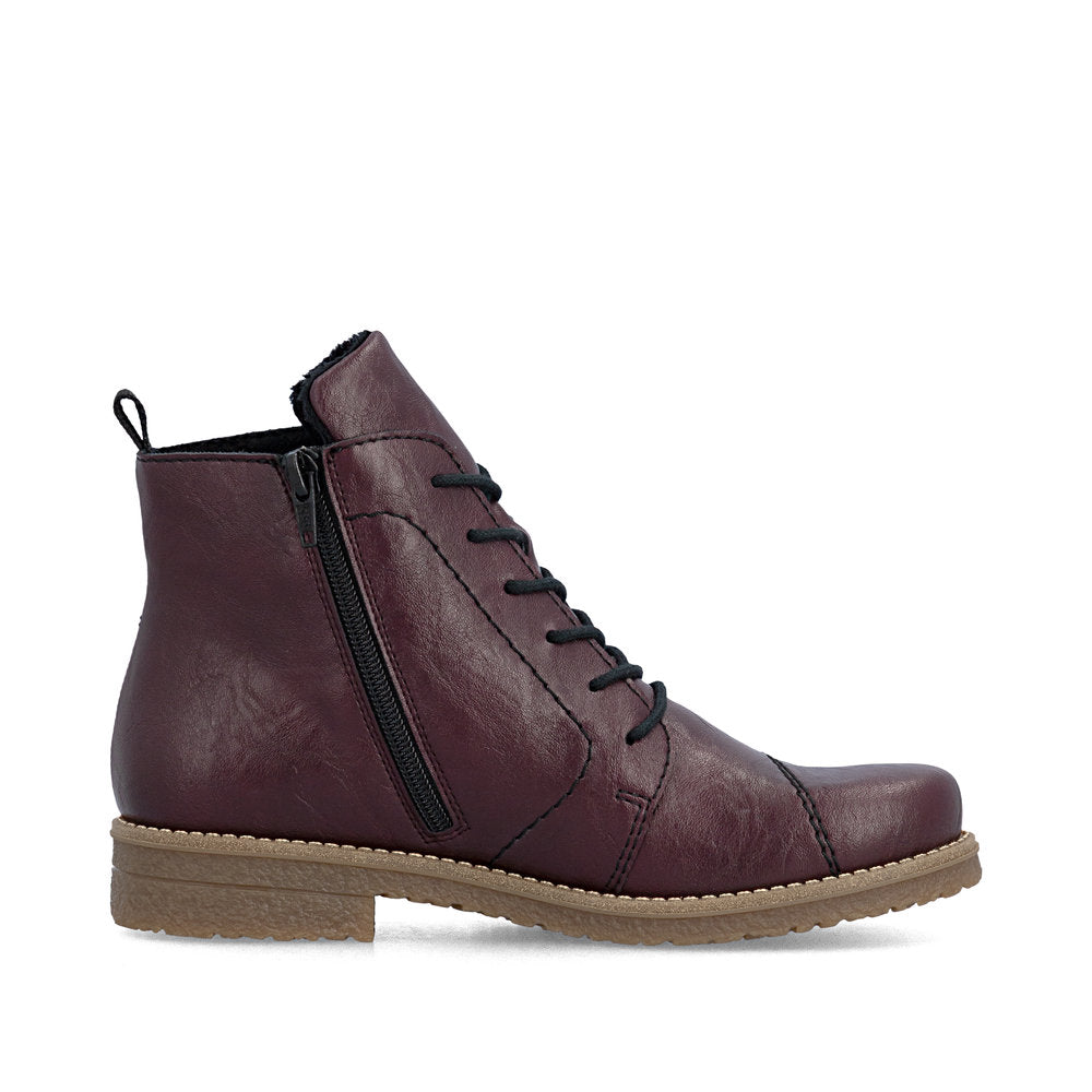 Rieker 73500-30 Red Mid Height Boots