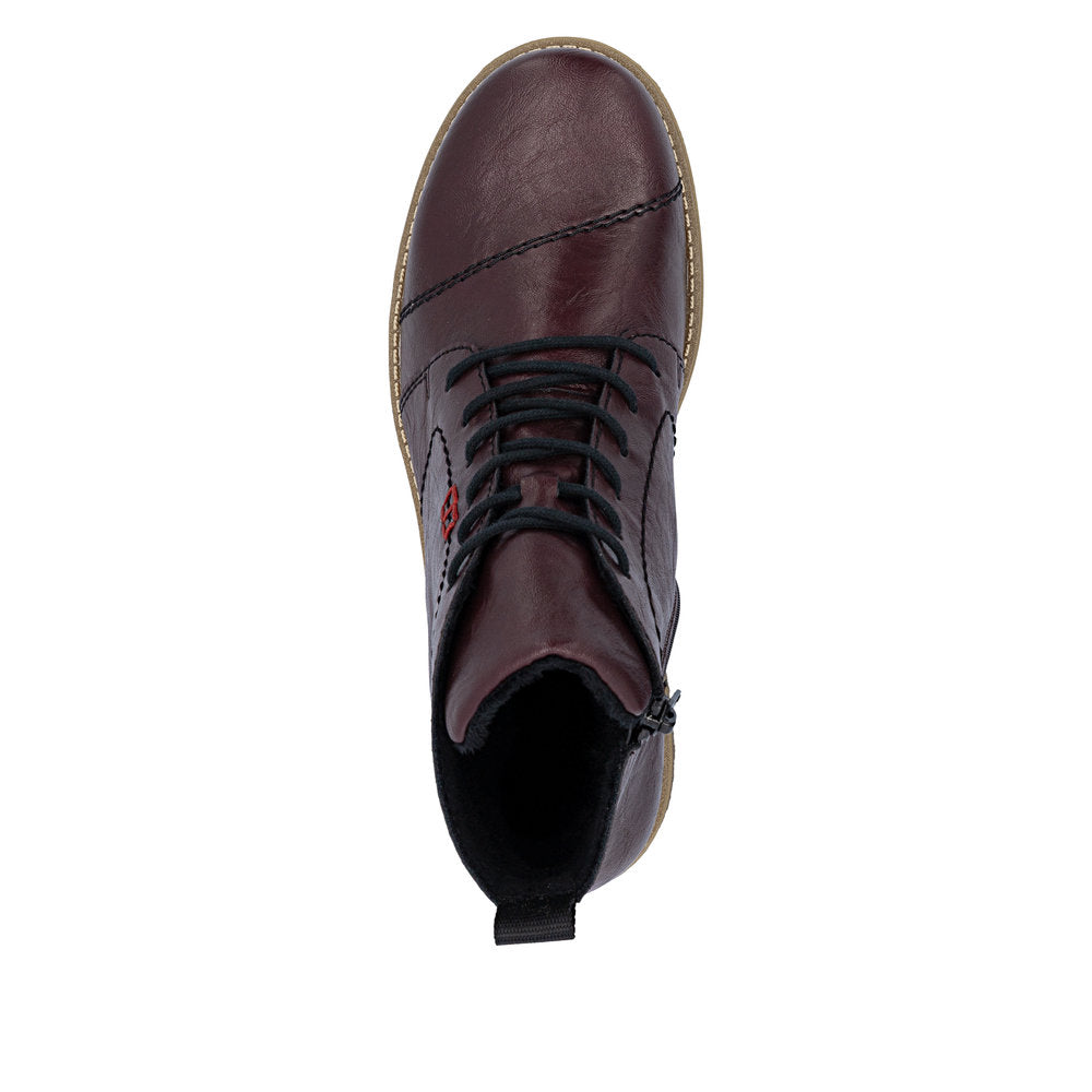 Rieker 73500-30 Red Mid Height Boots