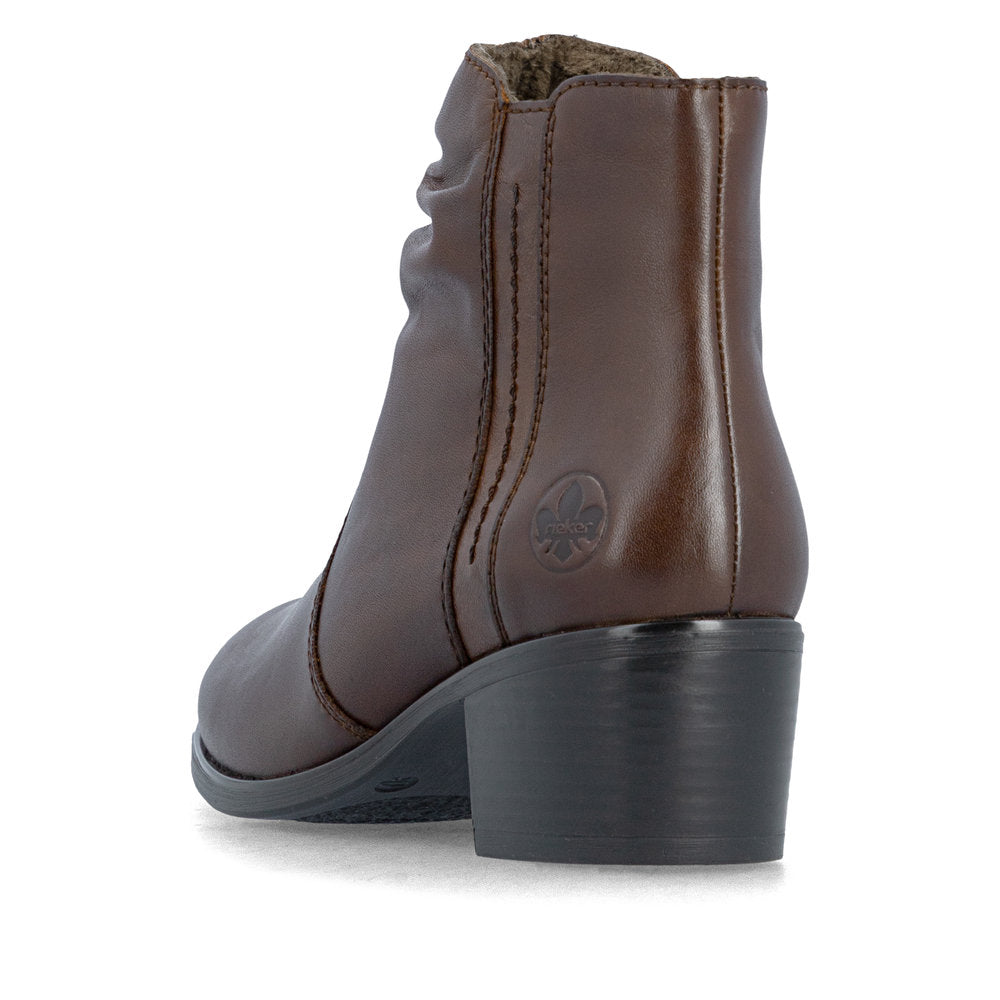 Rieker 73953-27 Brown Mid Height Boots