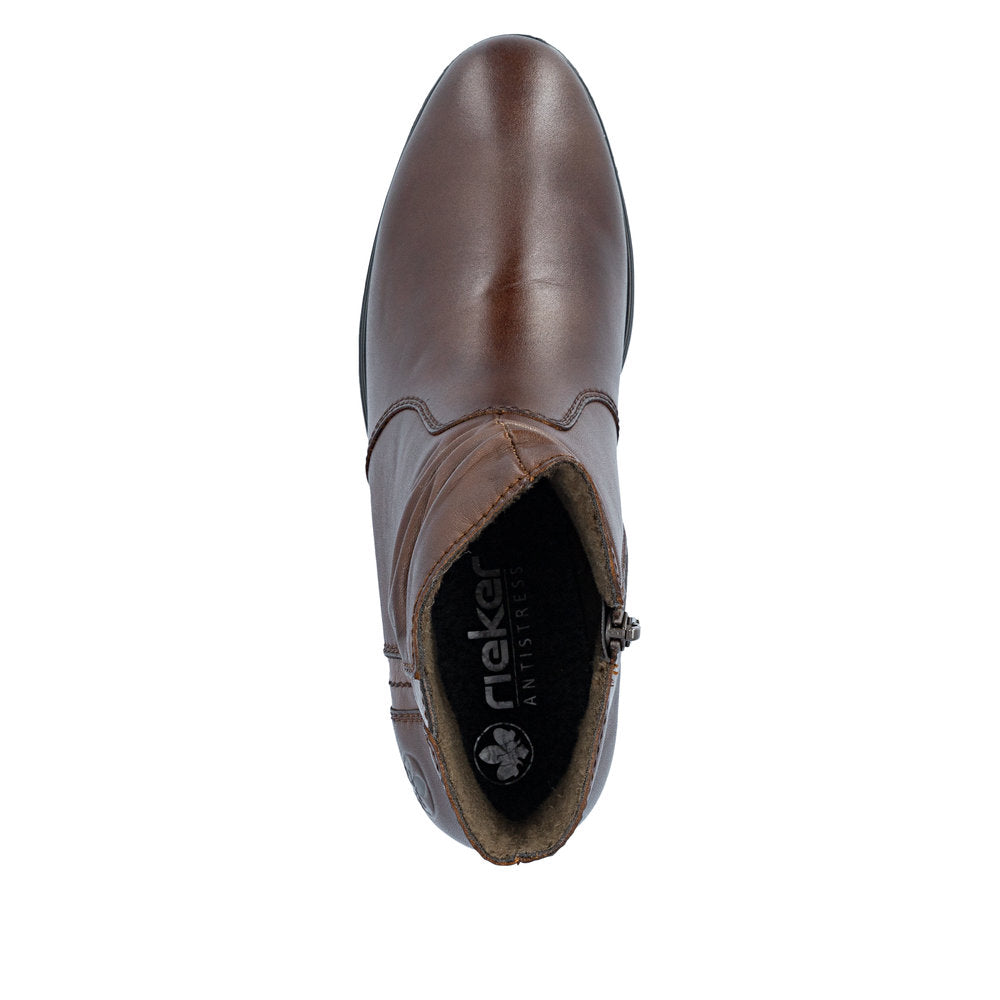 Rieker 73953-27 Brown Mid Height Boots