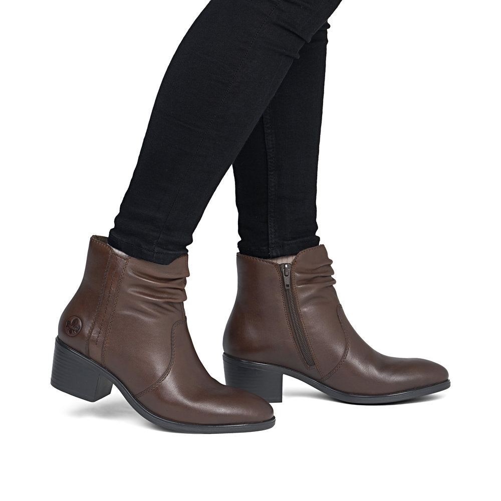 Rieker 73953-27 Brown Mid Height Boots