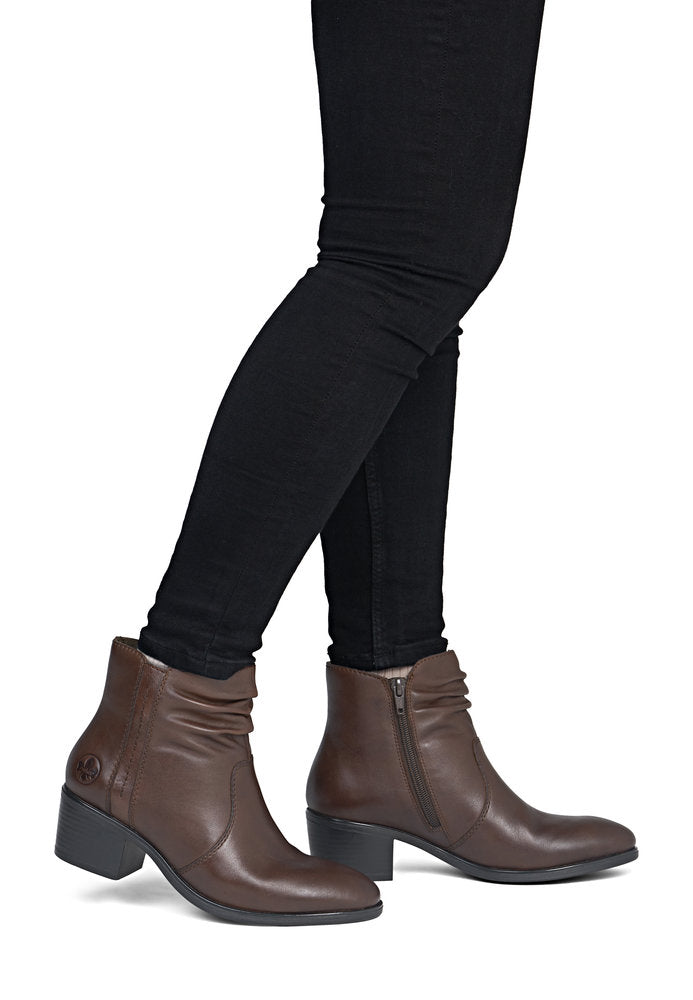Rieker 73953-27 Brown Mid Height Boots