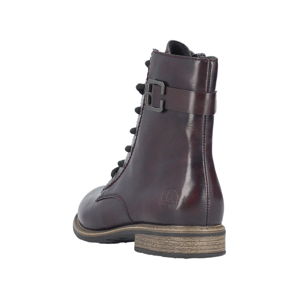 Rieker 74802-35 Black Red Boots