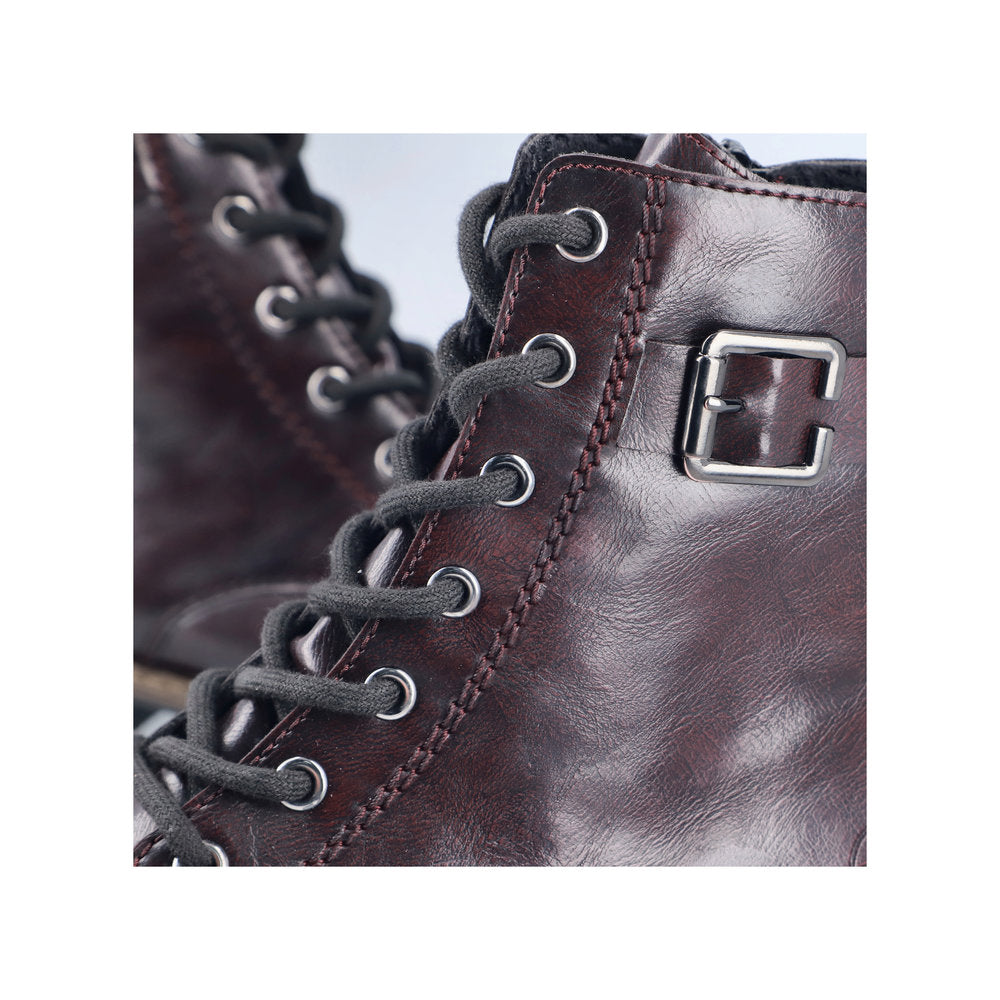 Rieker 74802-35 Black Red Boots