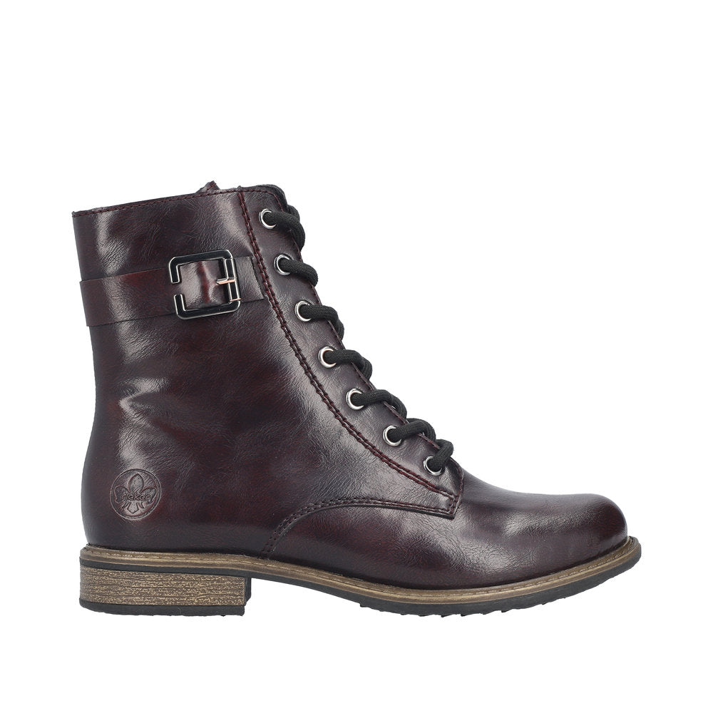 Rieker 74802-35 Black Red Boots