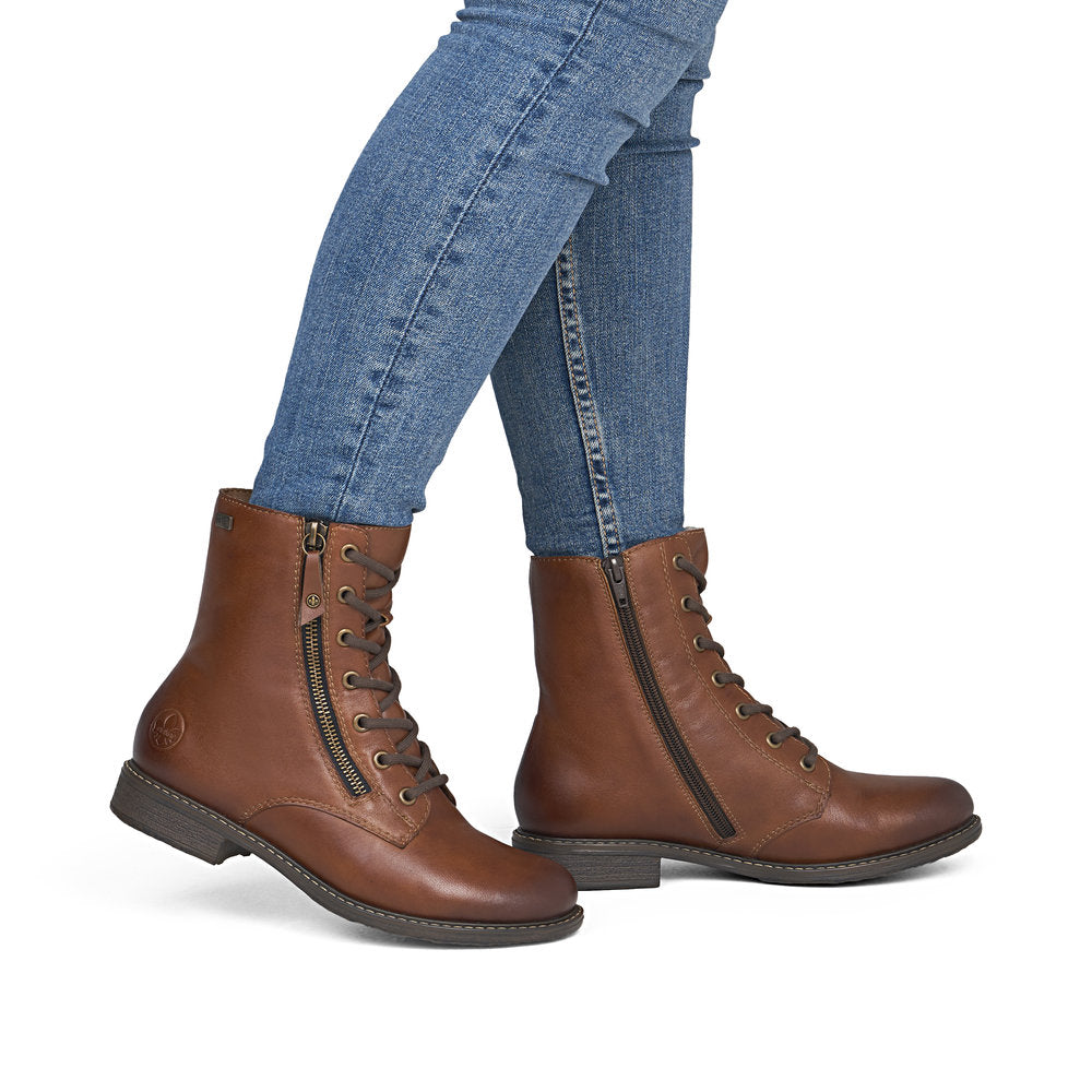 Rieker 74805-22 Brown Mid Height Boots
