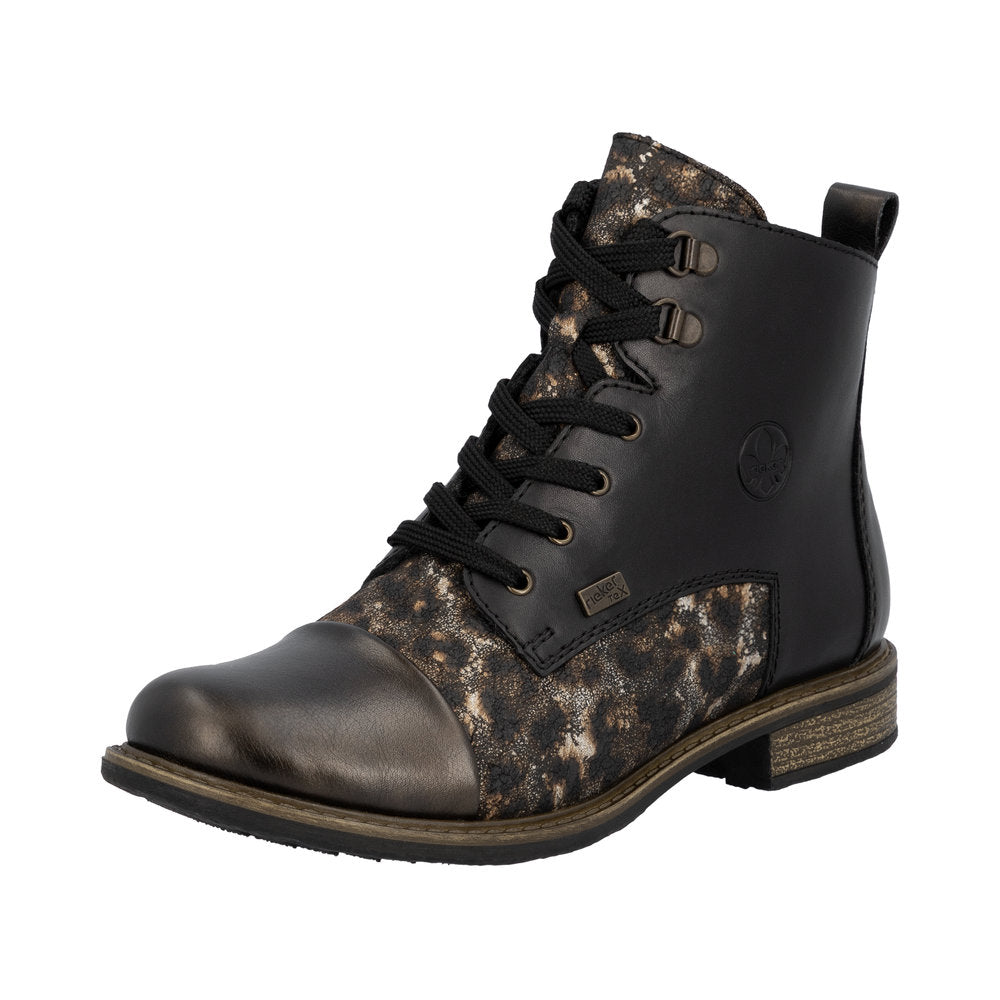Rieker 74842-00 Black Bronze Boots