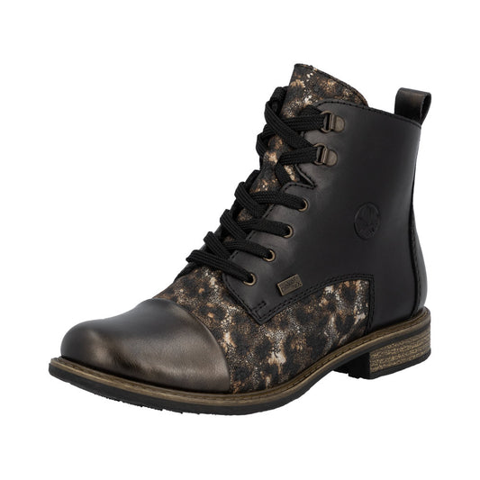 Rieker 74842-00 Black Bronze Boots