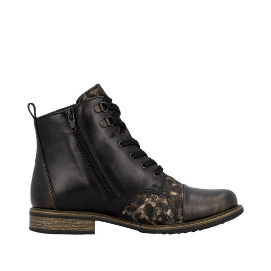 Rieker 74842-00 Black Bronze Boots