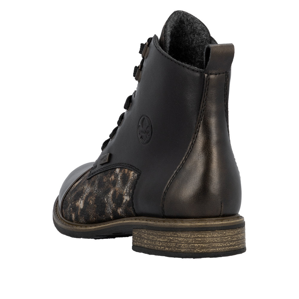 Rieker 74842-00 Black Bronze Boots