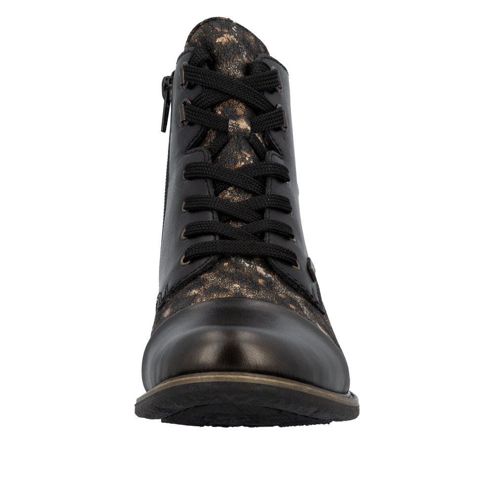 Rieker 74842-00 Black Bronze Boots