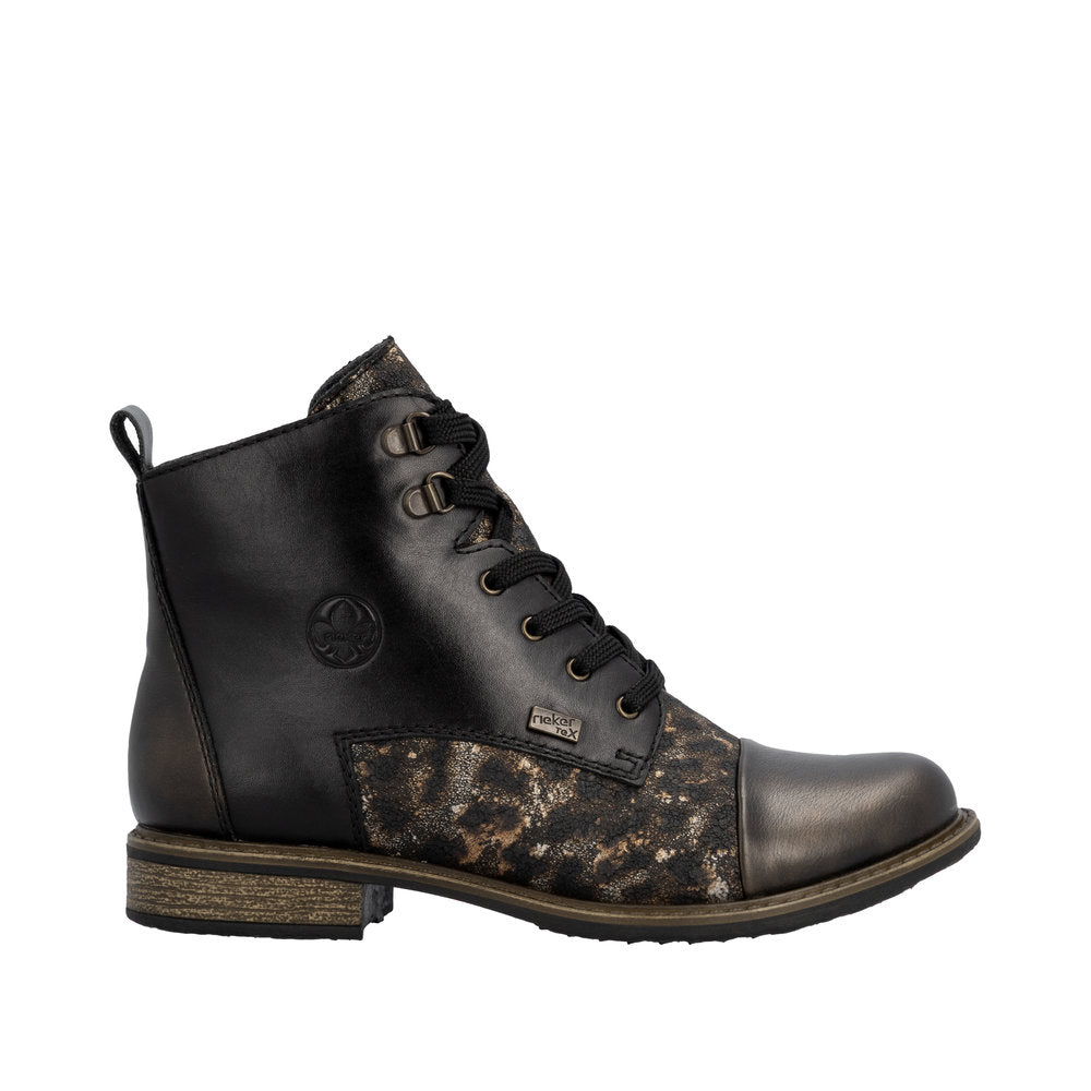 Rieker 74842-00 Black Bronze Boots