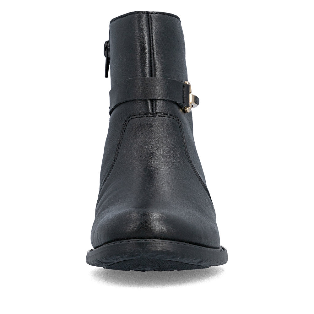 Rieker 74856-00 Black Mid Height Boots