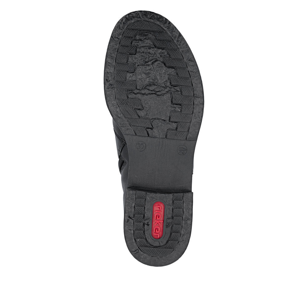 Rieker 74856-00 Black Mid Height Boots