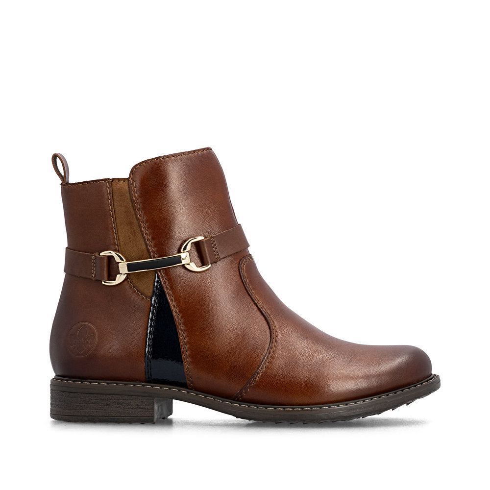 Rieker 74856-22 Brown Mid Height Boots
