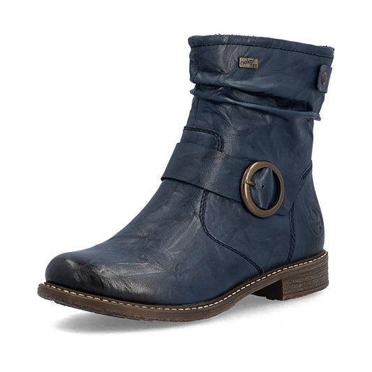Rieker 74857-14 Blue Mid Height Boots