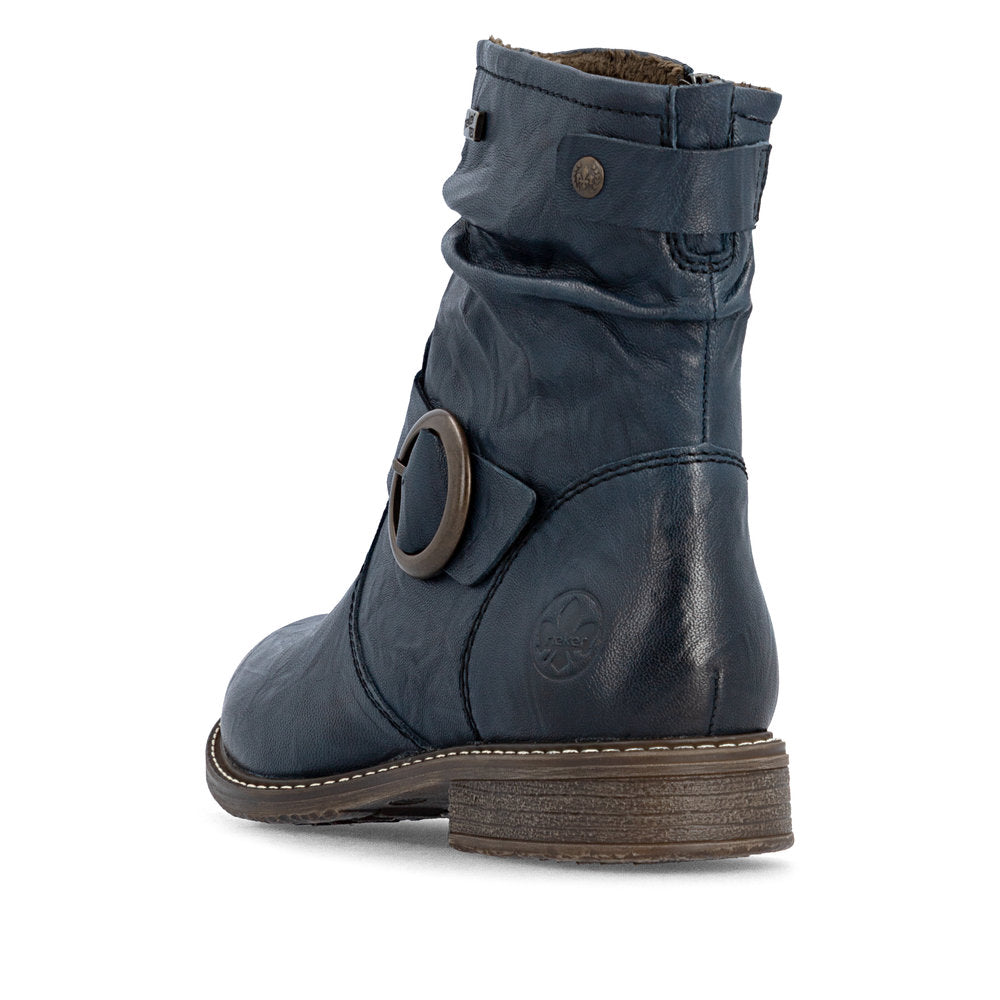 Rieker 74857-14 Blue Mid Height Boots