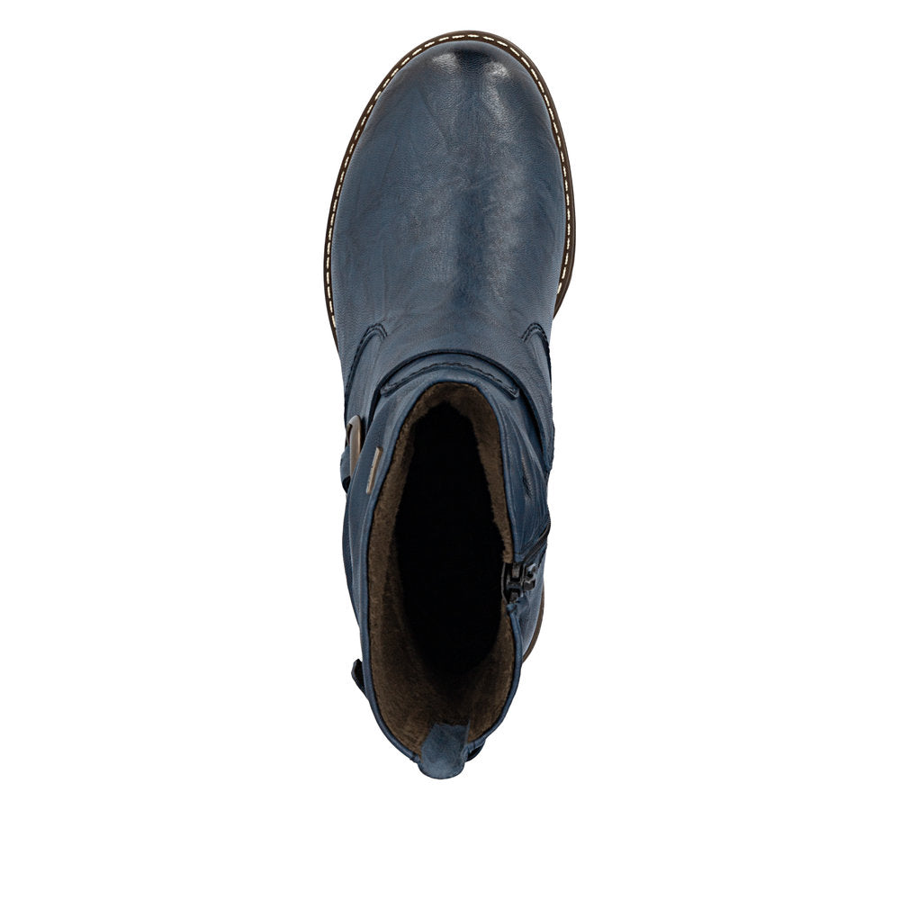 Rieker 74857-14 Blue Mid Height Boots