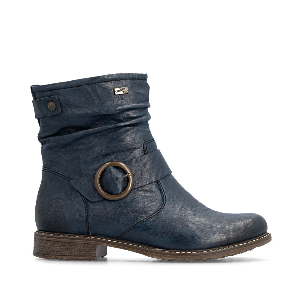Rieker 74857-14 Blue Mid Height Boots
