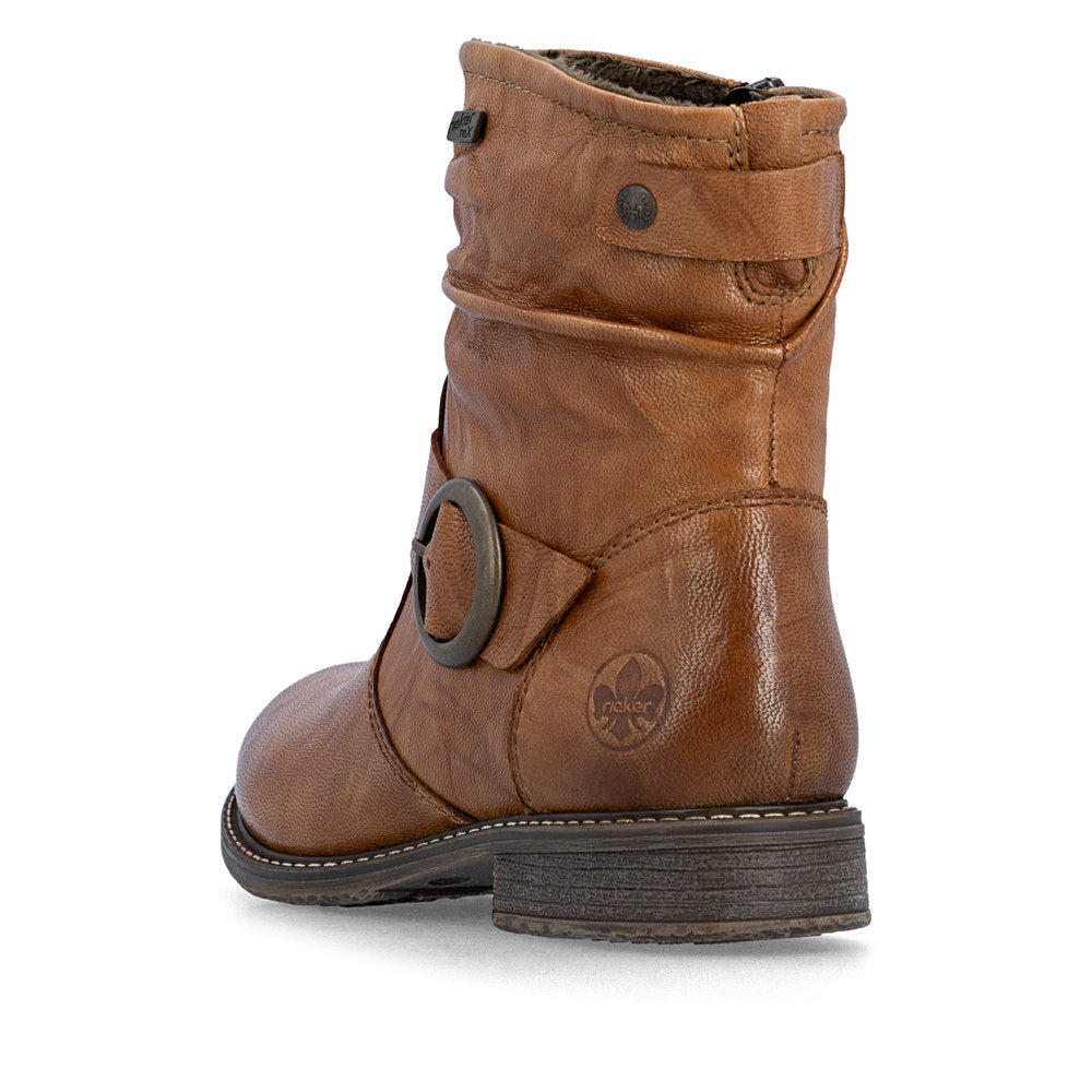 Rieker 74857-22 Brown Mid Height Boots