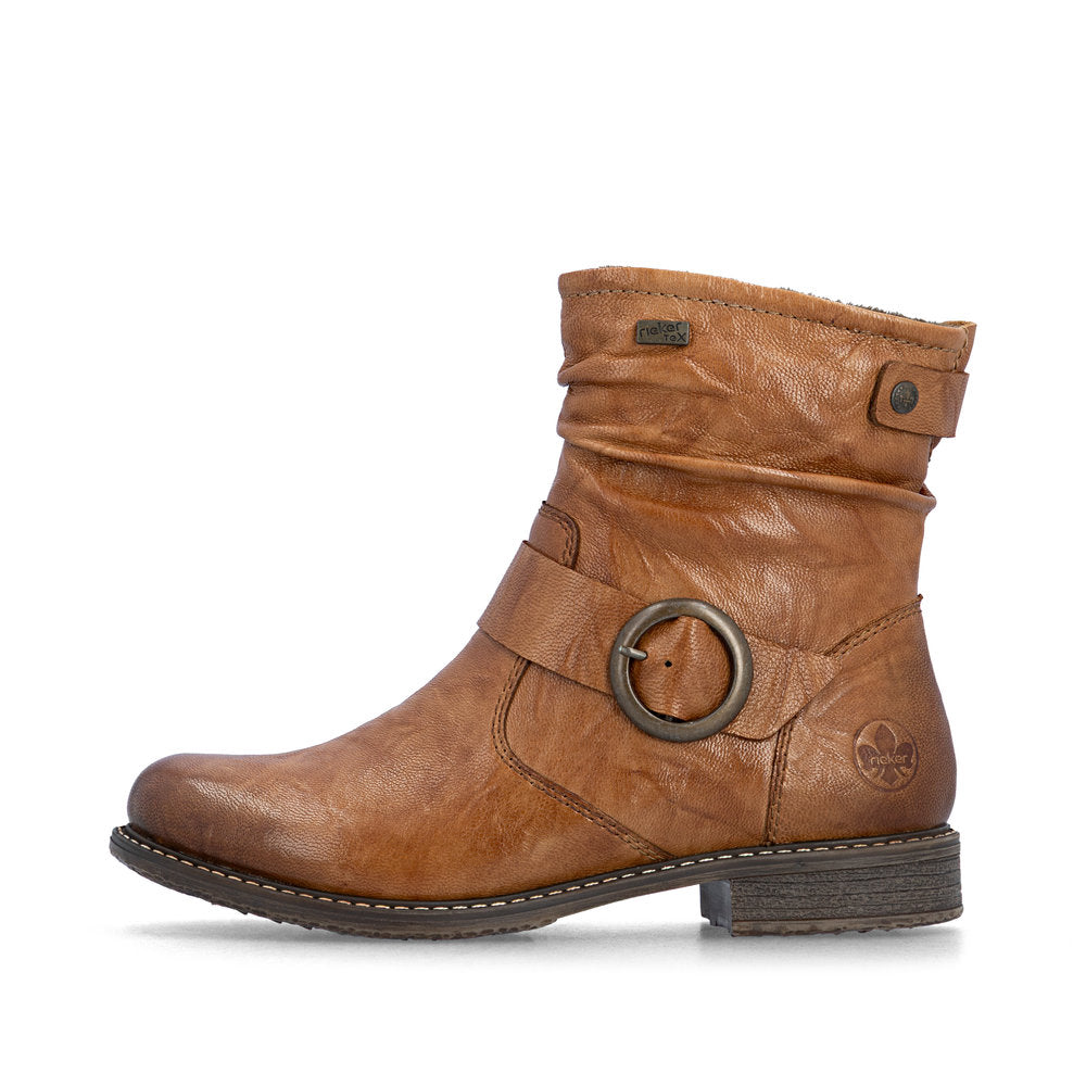 Rieker 74857-22 Brown Mid Height Boots