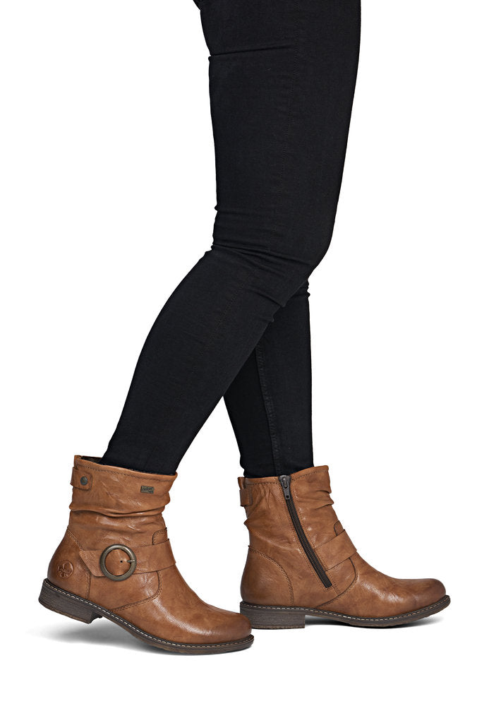 Rieker 74857-22 Brown Mid Height Boots