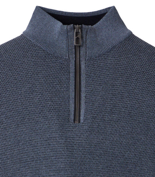 Casa Moda 454479000 741 Blue Zip Top