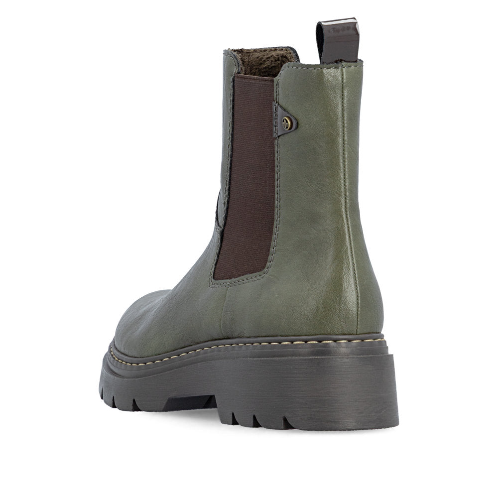 Rieker 76750-54 Green Mid Height Boots