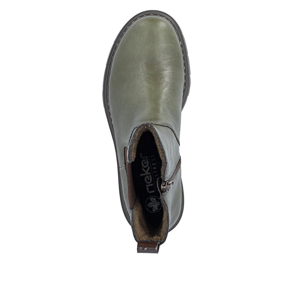 Rieker 76750-54 Green Mid Height Boots