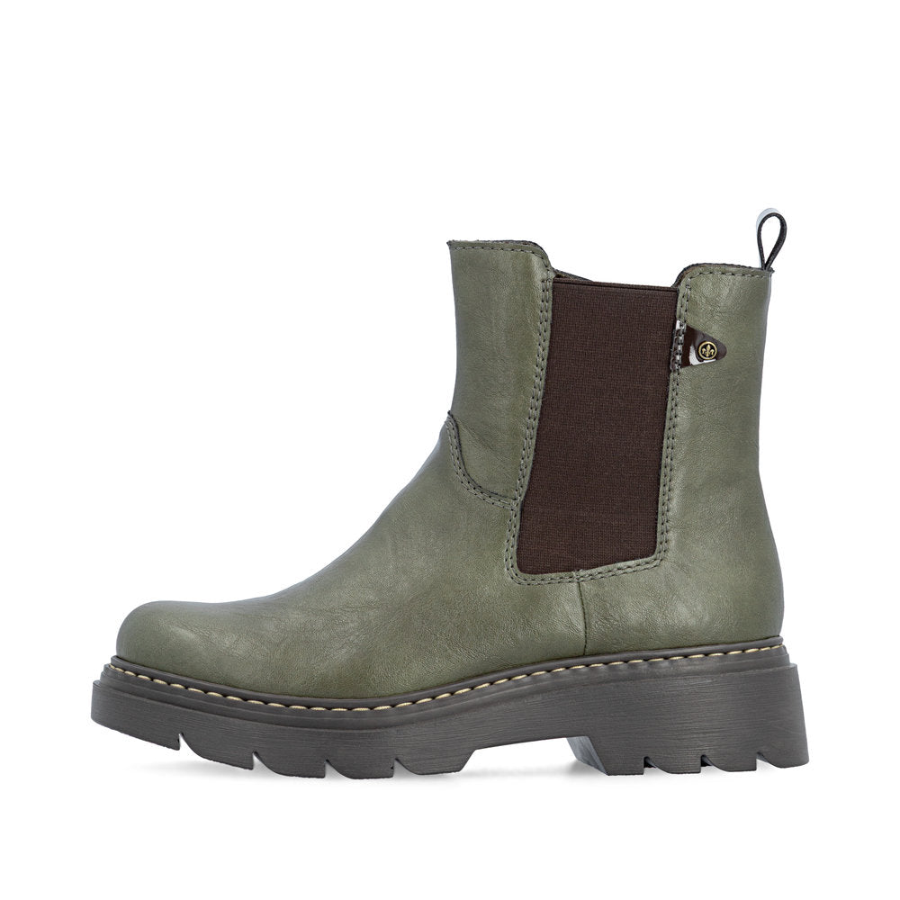Rieker 76750-54 Green Mid Height Boots