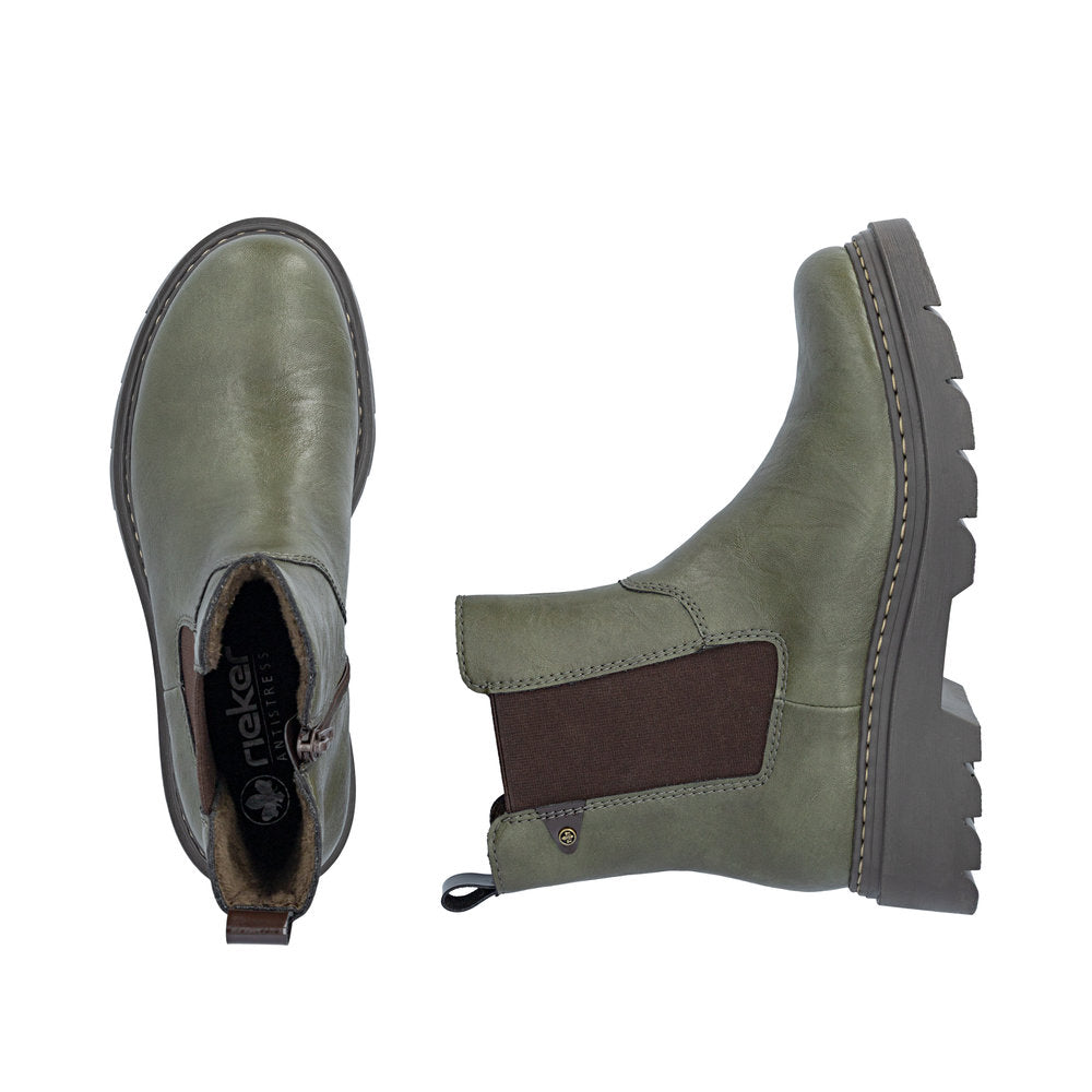 Rieker 76750-54 Green Mid Height Boots