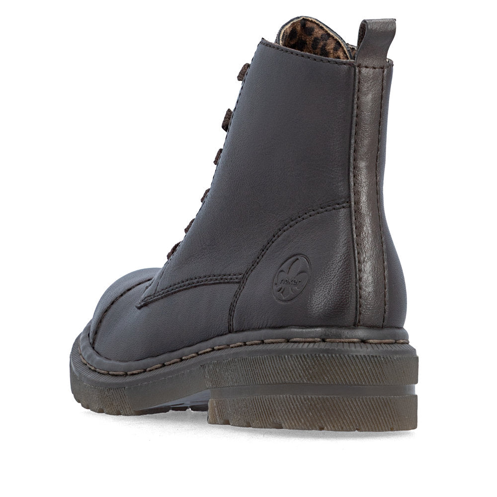 Rieker 78202-25 Brown Mid Height Boots