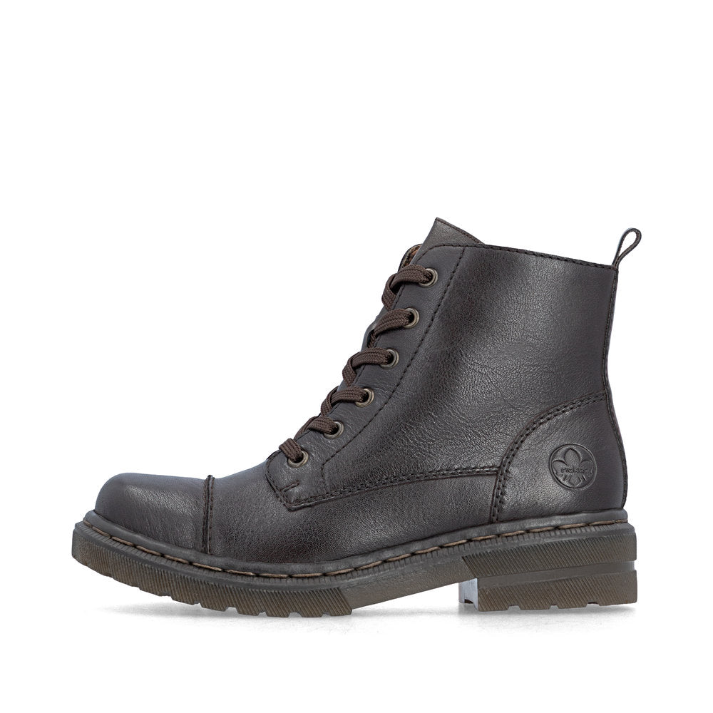 Rieker 78202-25 Brown Mid Height Boots