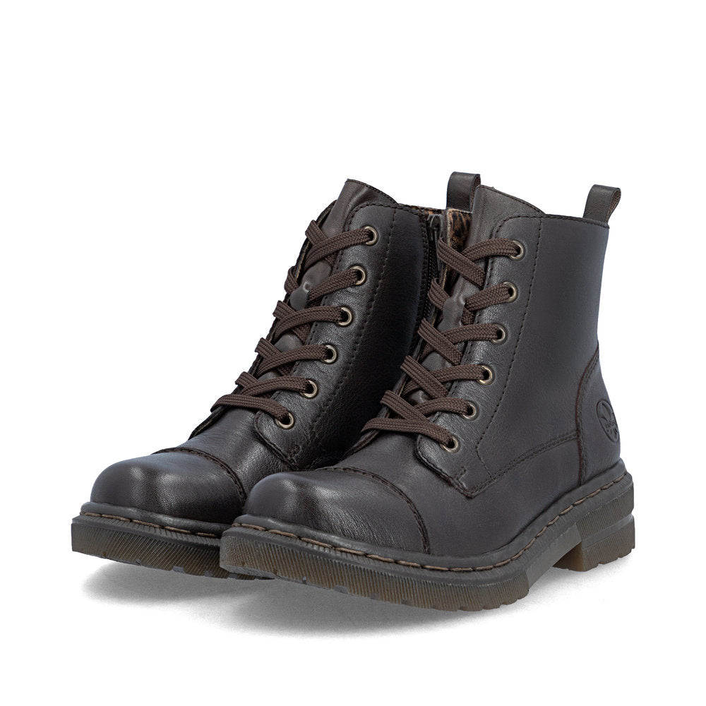 Rieker 78202-25 Brown Mid Height Boots