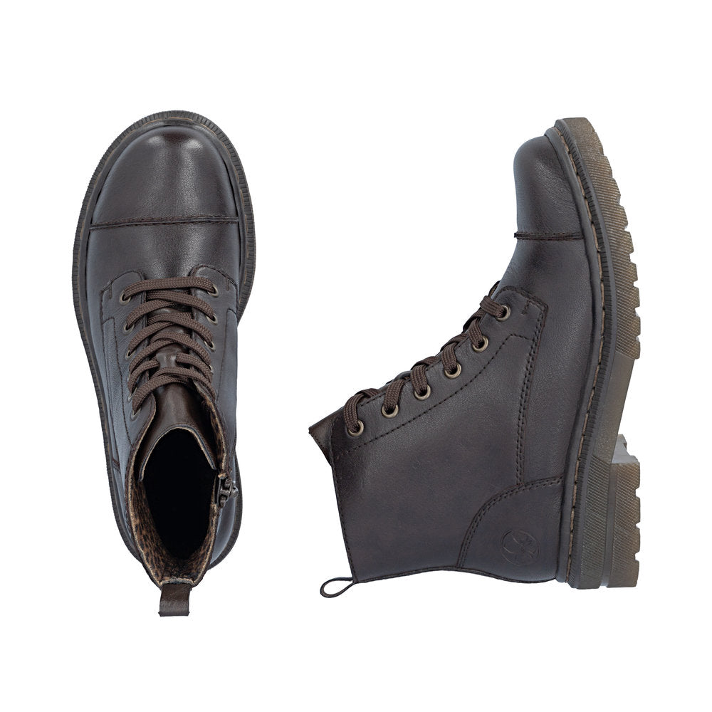 Rieker 78202-25 Brown Mid Height Boots