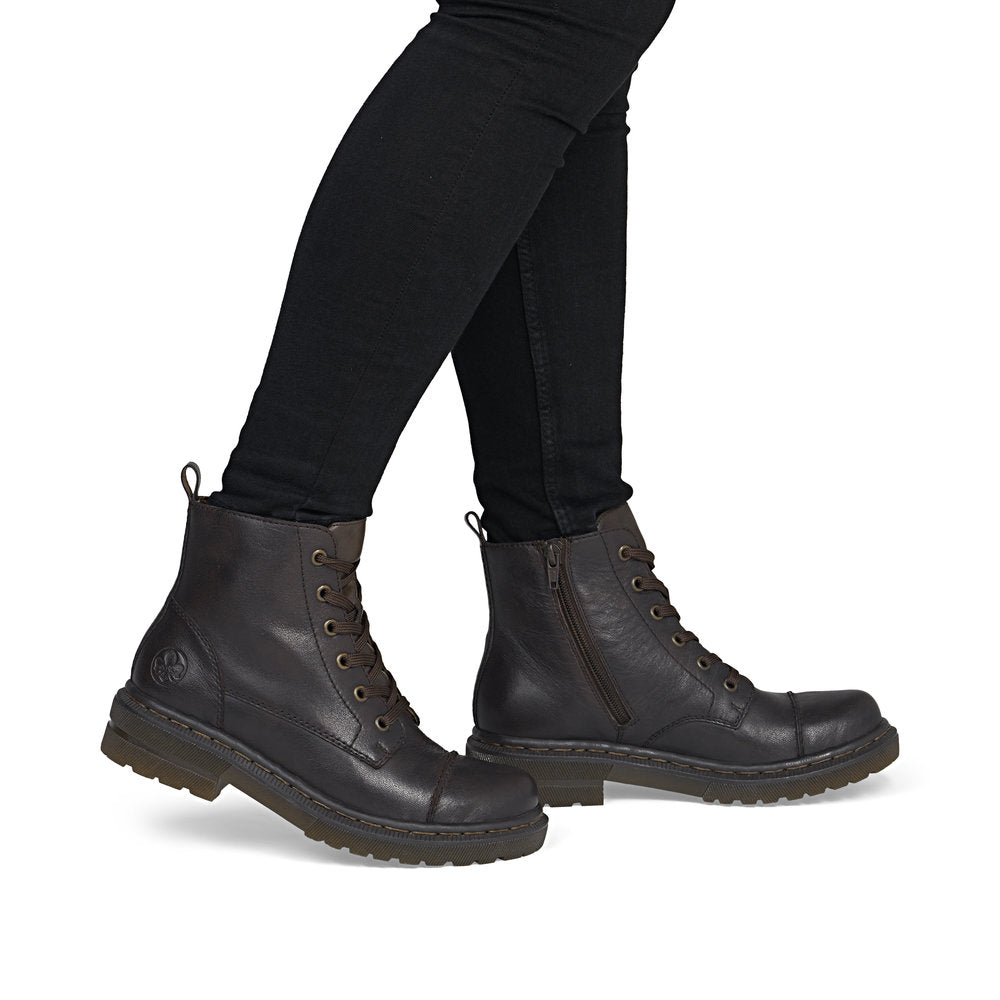 Rieker 78202-25 Brown Mid Height Boots