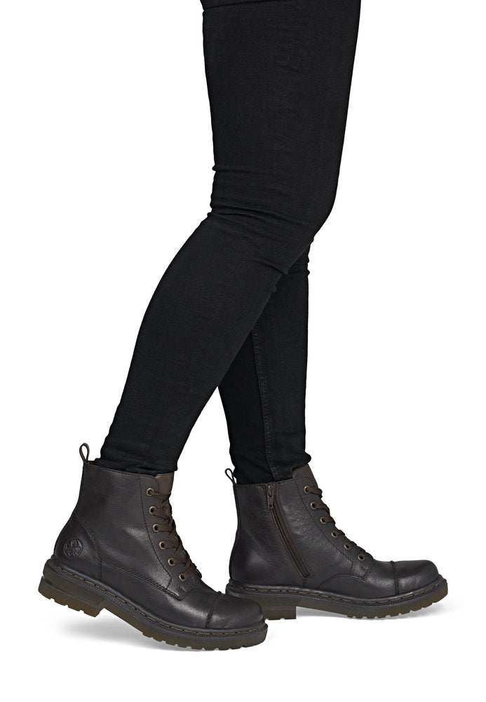 Rieker 78202-25 Brown Mid Height Boots