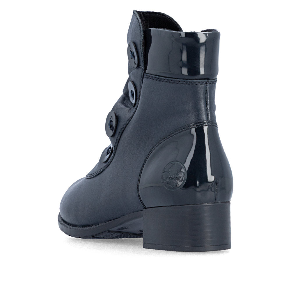 Rieker 78659-14 Blue Mid Height Boots